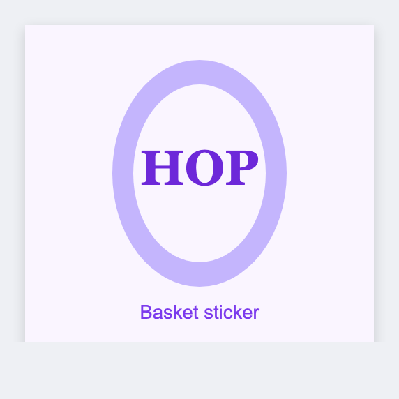 Easter sample from the free label maker