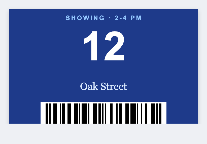 Lockbox sample from the free label maker