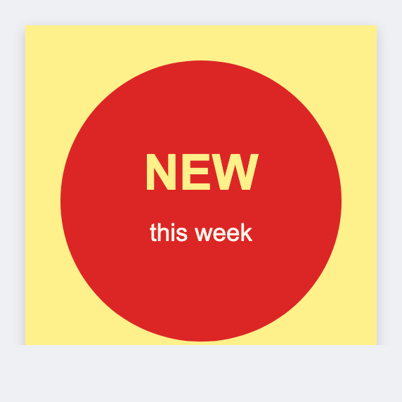 Promo sticker sample from the free label maker